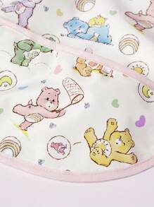 SHEIN X Care Bears Waterproof Anti-Oil Baby Bibs, Feeding Clothing, Burp Cloths, Suitable For Dining, Drawing, Outdoor Activities
