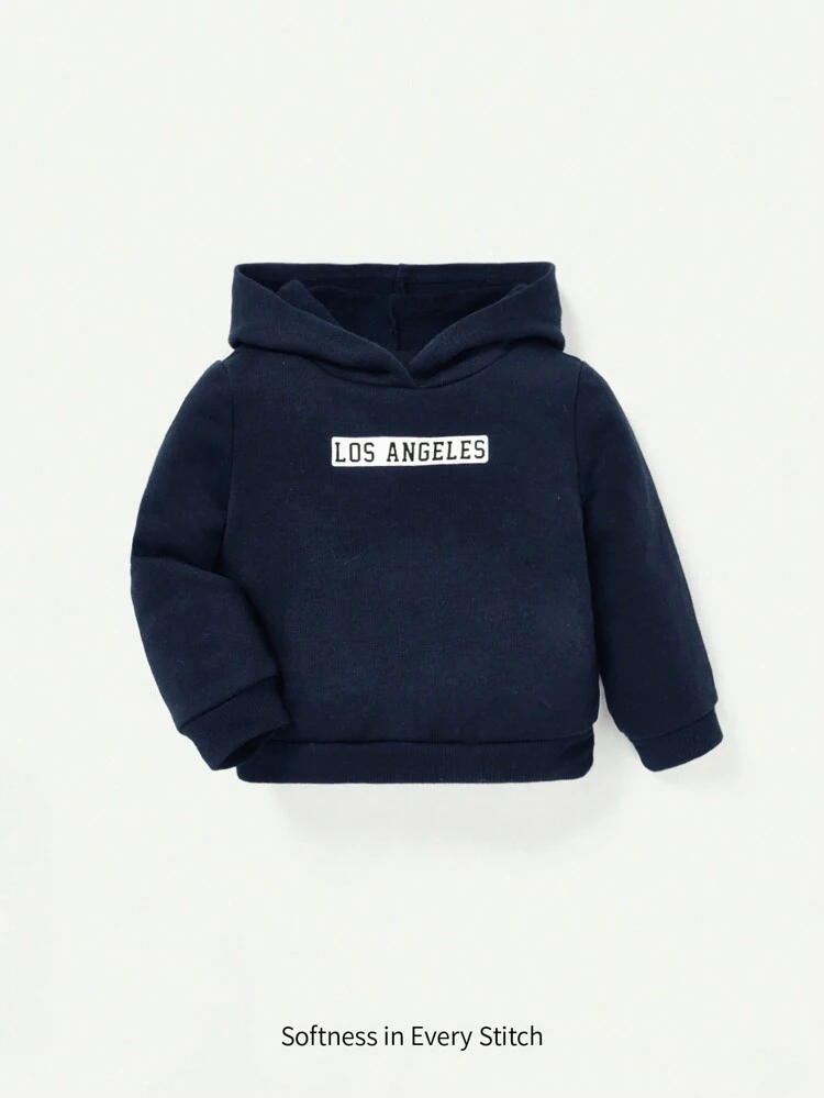 Baby Boy Letter Graphic Sweatshirt