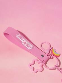 SHEIN X Care Bears Llavero y colgante de bolso con diseño 3D de Cheer Bear como regalo