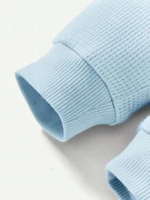 Cozy Pixies Bebé niño Pantalones deportivos con sudadera con bordado con patrón de sol - Azul - Ver 7