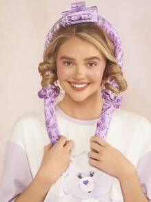 SHEIN X Care Bears 4 件套卡通熊全身印花免热卷发工具套装美发工具 - 淺粉色 - 查看 2