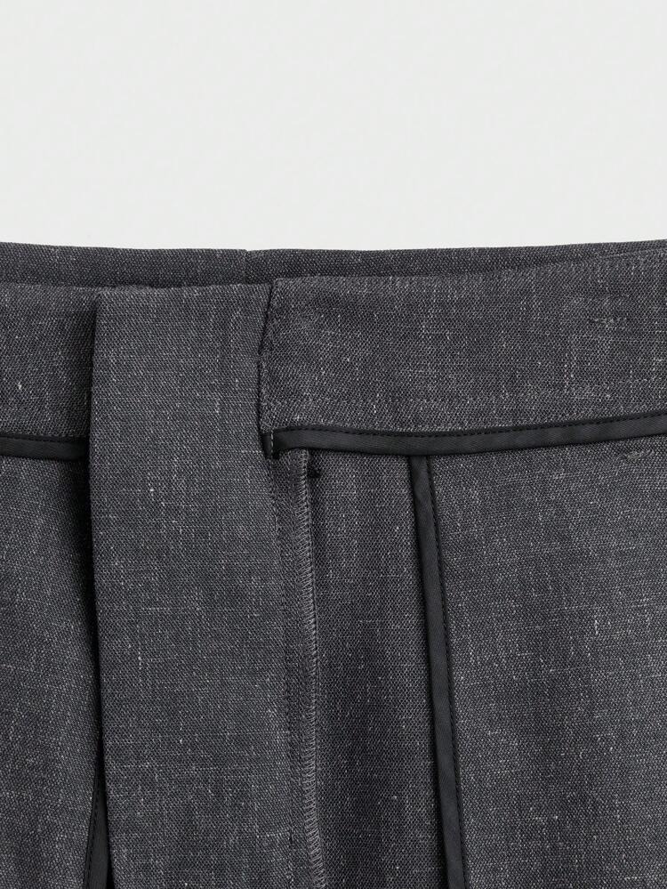 Easy Care Linen Men's Woven Suit Pants, Business