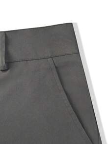 Manfinity Mode Men Solid Color Formal Occasion Business Casual Suit - Dark Grey - View 4