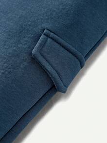 Cozy Pixies Baby Boys' Solid Color Hoodie And Pants Set - Blue - View 7