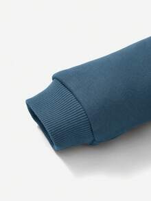 Cozy Pixies Đứa bé trai Đồ họa Chữ cái Thiết kế tai 3D áo có mũ Áo liền quần - Màu xanh lam - Xem 4