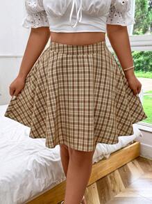 Flirla Váy xòe cỡ lớn theo phong cách trường đại học, mùa hè - Nhiều màu - Xem 6