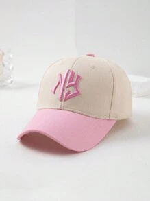 1件紐約字母刺繡3D棒球帽，適合休閒和戶外穿戴
