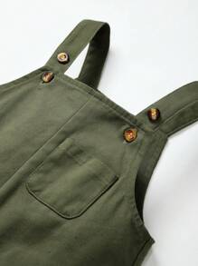 Cozy Pixies 寶寶男孩口袋背帶連身褲 - 軍綠色 - 查看 7