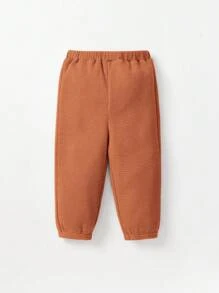 Baby Boy Letter Patched Detail Pullover & Sweatpants