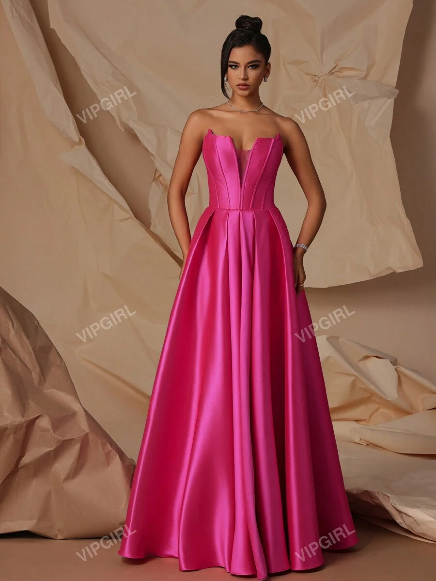 Halflang Bruidsmeisje Jurk Bruidsmeisjes Jurk Jurk Bruiloft Gast Lente  Bespaar Veel Op Bulk, image size:900x1198