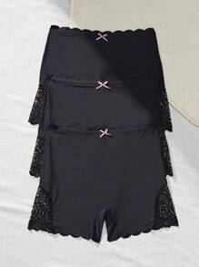 女士3入組無縫及平口邊內褲