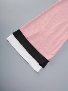 Sweetra Camiseta de mujer con manga acampanada corta de unicolor de moda