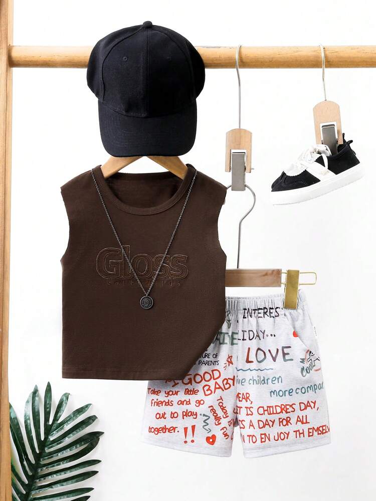 Baby Boy Spring And Summer Casual Daily Streetwear Outfit