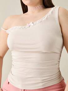 Forever 21 Plus Size Women Sleeveless Top - Apricot - View 3