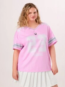 Forever 21 Mẫu Ballet mùa hè Quần áo thể thao nữ Plus Size Top - Hồng - Xem 5