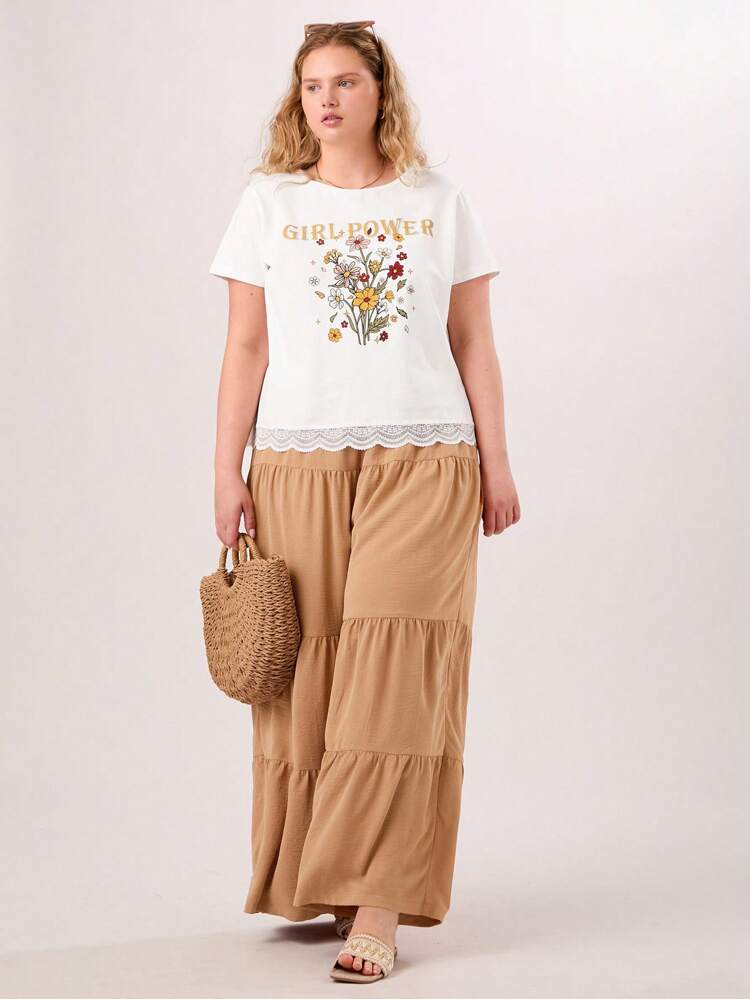 Plus Fashionable Wide Leg Beach Pants For Summer Vacation