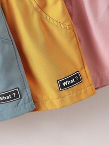 Baby Boys Summer Fashionable Solid Color Simple And Stylish Shorts - Multicolor - View 8
