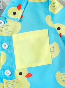 Baby Boy Summer Casual & Cute Style Shirt & Shorts - Multicolor - View 7