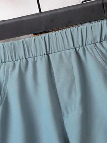 Baby Boys Summer Fashionable Solid Color Simple And Stylish Shorts - Multicolor - View 6