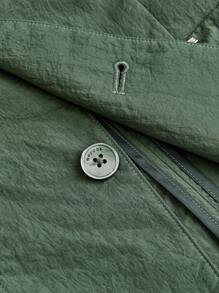 AKNOTIC Business Casual Áo khoác Blazer dệt UPF thoáng mát và nhẹ nhàng cho nam, dễ chăm sóc, cho mùa thu đông - xanh quân đội - Xem 8