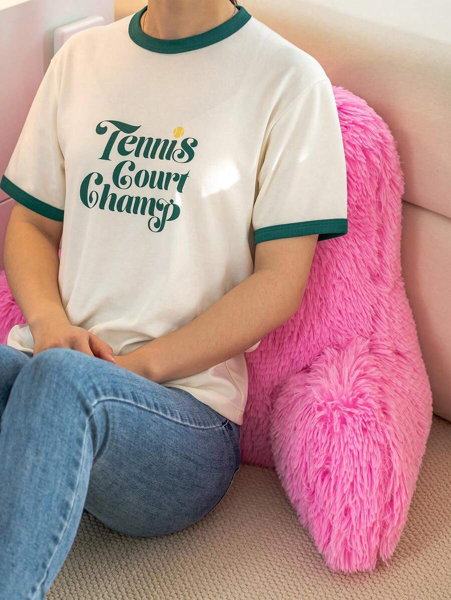 Reading And Bed Rest Plush Cushion Pillow SHEIN EUR