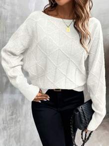 EMERY ROSE Women Sweaters Plain Casual - Putih - View 3