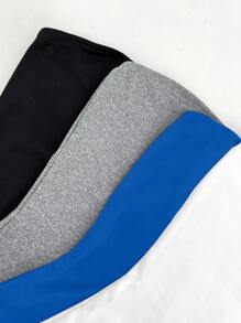 SHEIN EZwear 4件組女款純色抹胸上衣，夏季上衣 - 彩色 - 查看 3