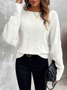 EMERY ROSE Women Sweaters Plain Casual - Putih - View 6