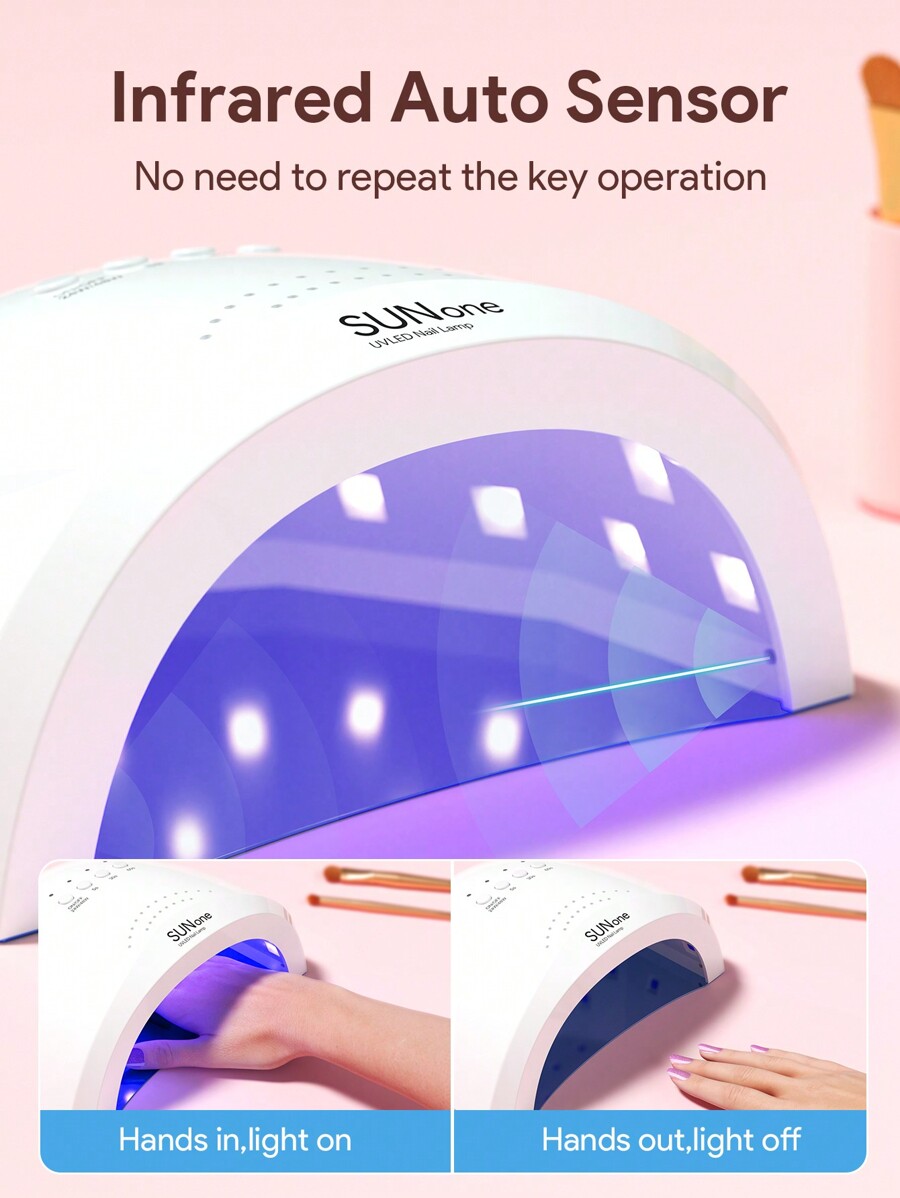 Teckwe LED Gel Nail Lamp,Smart Sensor UV Light Nail Phototherapy