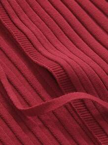 DAZY Áo cardigan ngắn tay màu trơn thường ngày cho nữ mùa hè - Đỏ - Xem 8