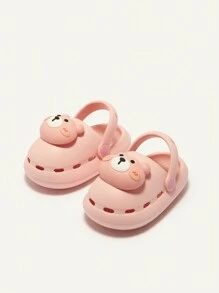 Cozy Pixies Adorable, Durable, Anti-slip Infant Ventilation Clogs With Cute Little Bear Pattern - Pink - View 3