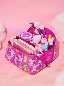 SHEIN X Care Bears 紫色心型熊貓化妝包 - 紫色 - 查看 2