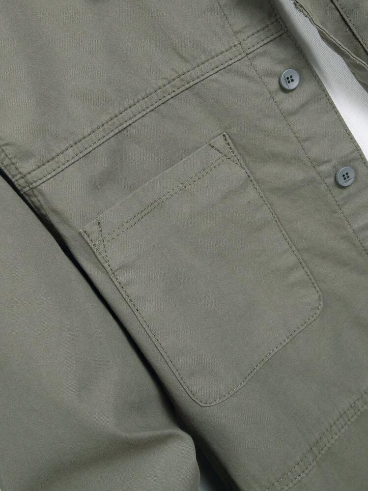 Manfinity Hypemode ملابس علوية جينز للرجال بياقة ك...