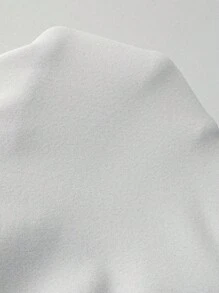 SHEIN Essnce 女士純色圓領夏季背心上衣 - 休閒街頭服飾 - 白色 - 查看 6