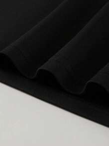 Manfinity 男士大码熊貓印花T恤 - 黑色 - 查看 3