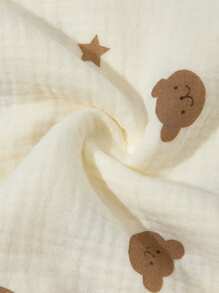 1pc Lightweight Soft Gauze Breathable Nursing Tank Top For Breastfeeding Mothers