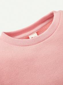 Cozy Pixies Baby Girls' Casual Floral Pattern Round Neck Sweatshirt Three-Piece Set - Multicolor - View 5