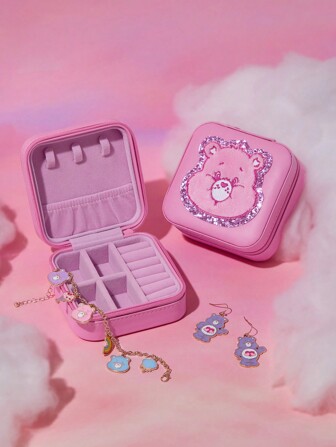 SHEIN X Care Bears Square Cheer Bear Jewelry Storage Box, Gifts