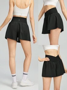 GLOWMODE 3 "VitalSwift Nhanh Khô Nhẹ Thắt Lưng Chữ A Quần Short Túi Tác Động Thấp Hàng Ngày Thường Ngày Mùa Hè - màu đen - Xem 8