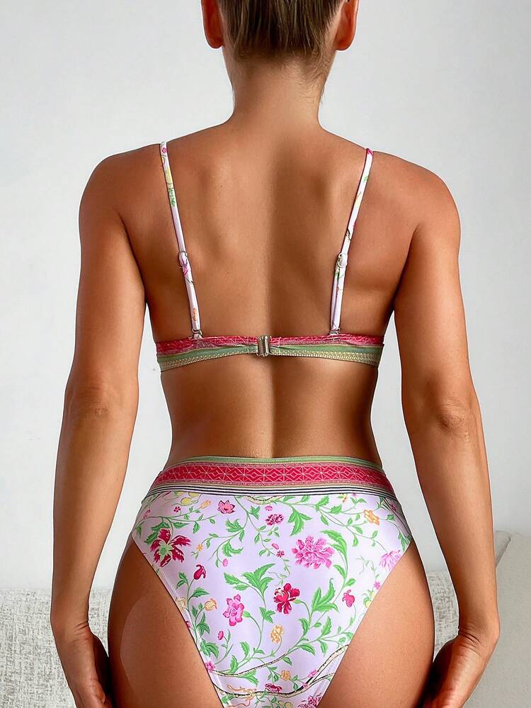Women Swimwear Set, Random Floral Patterns, Copyright Purchased Summer