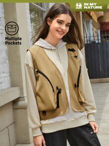 In My Nature In My Nature Weste Mantel mit Schnalle Detail, Outdoor ohne Hoodie