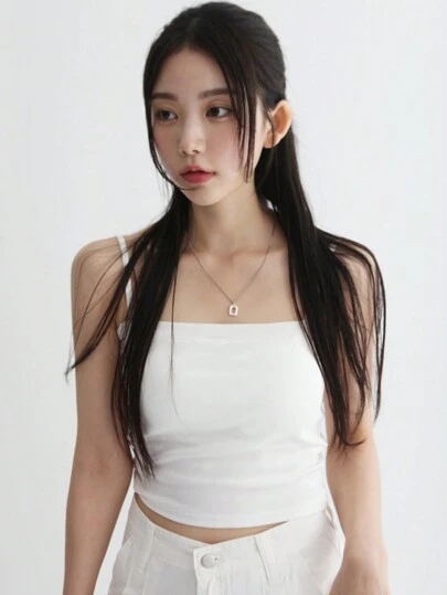 DAZY 女士夏季純色修身背心