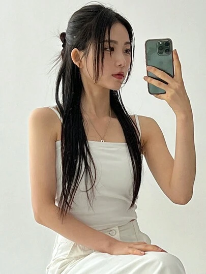DAZY 女士夏季純色修身背心