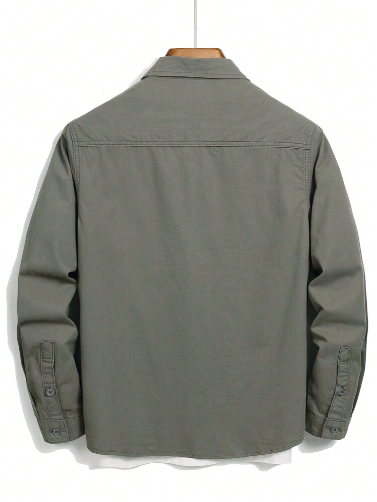 Manfinity Hypemode ملابس علوية جينز للرجال بياقة ك...