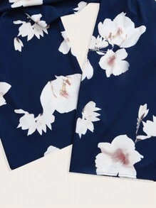 Breezaya Jumpsuit Mit Spaghettiträgern Und Weitem Bein Für Damen Mit Blumenmuster, Geeignet Für Den Sommer