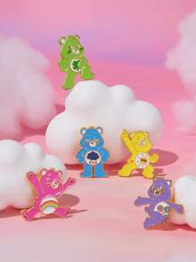 SHEIN X Care Bears Set de 5 piezas de broches de solapa con diseño de osos de dibujos animados - Multicolor - Ver 2