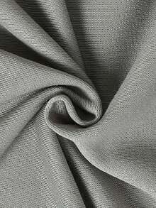 Boys' Casual Loose Fit Hooded Tank Top & Shorts Set With Portrait Print And Color Block Design - Grey - View 6