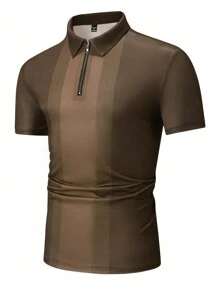 Manfinity Homme Camisa polo de manga corta y bloque de color casual para hombres en verano