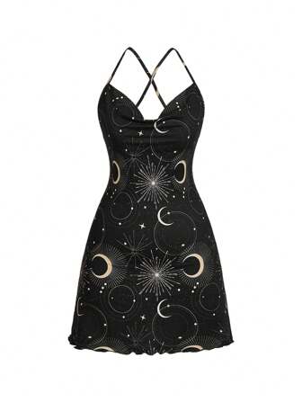 Milatoo Robe courte sans manches slim de grande taille style artiste, robe d'été, robe d'été pour vacances, tenue de fête, de concert d'anniversaire, de festival, de rave, de bal