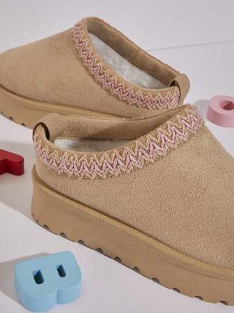 Mini mi Chinelo infantil bestseller Mustardseed Suede Lifted Vibe Platform Slipper Clog - superconfortável, versátil, aconchegante, fofo e doce, para ambientes externos/internos